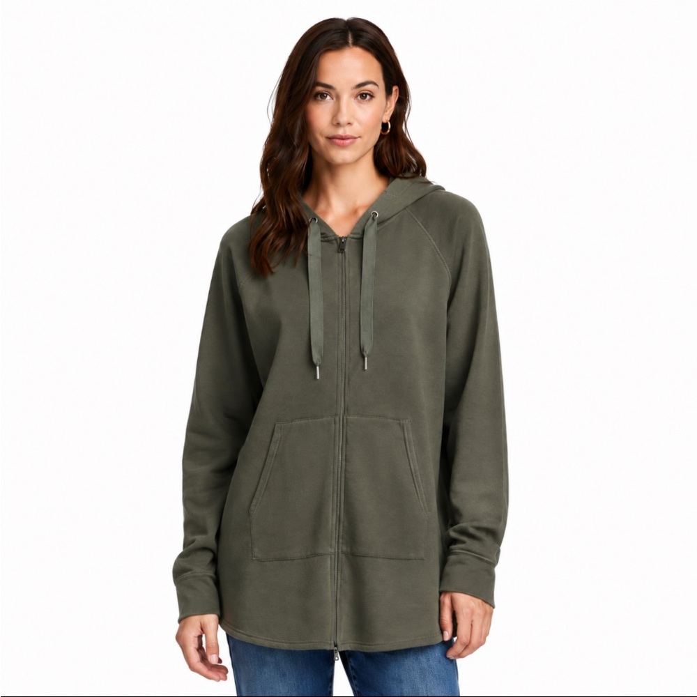 ATHLETIC Women Full Zip Up Hoodie Long Sleeve Jacket Pockets Size: XL 💥NWOT💥